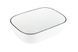 MENZA Умивальник накладний без отвору під змішувач 46x32x14, glossy white with black edge MENZA-BIA-CZ &ndash; фото 3