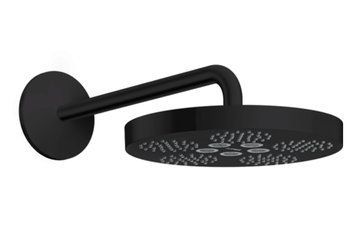 Верхній душ Axor One 280 1jet зі стіновим кронштейном, Matt Black (48491670) 48491670 фото