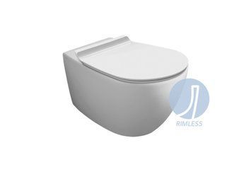 Унітаз підвісний Vignoni Rimless VI 18 F85 (VI18WM-F85) White matt, SIMAS VI18WM/F85 фото