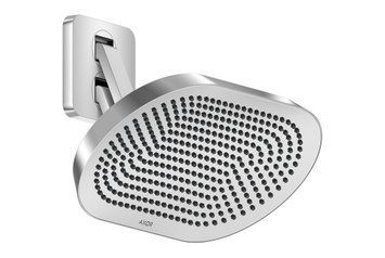 Верхній душ Axor ShowerSphere 370х220 2jet EcoSmart з регульованим кронштейном, Chrome (39746000) 39746000 фото