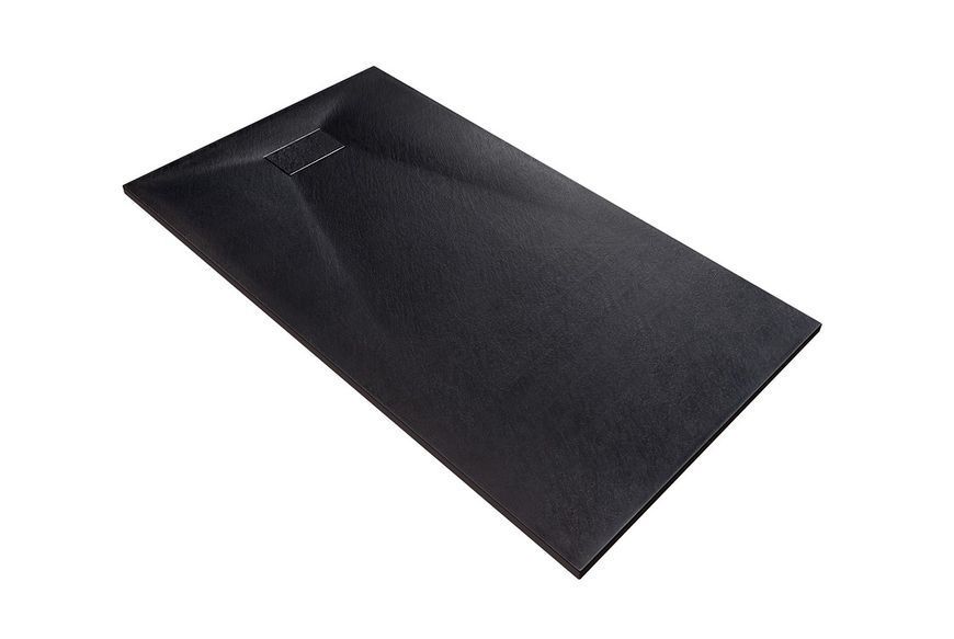 Піддон прямокутний VEXO BLACK 120х90 чорний + сифон BVB-120-90-P фото