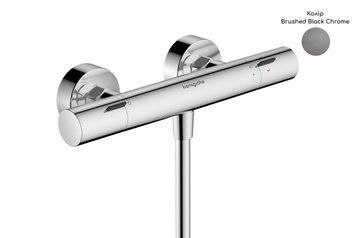 Змішувач з термостатом для душу Ecostat Fine, Brushed Black Chrome (13324340) 13324340 фото