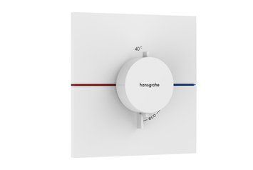 Термостат прихованого монтажу ShowerSelect Comfort E HighFlow, Matt White (15574700) 15574700 фото