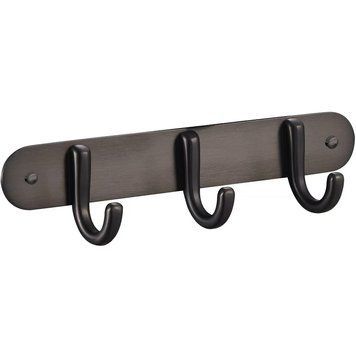 25055 GLORIA GUN METAL Планка з 3-ма гачками 25055 фото