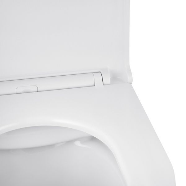 Комплект 4 в 1: Інсталяція Grohe Solido 2 в 1 38971000 + Панель змиву для унітаза Grohe Even 389662430 + Унітаз підвісний безобідковий Kroner Harz WHI483632 TORNADO (38971966243KH48T) CV036760 фото