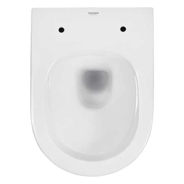 Комплект 4 в 1: Інсталяція Grohe Solido 2 в 1 38971000 + Панель змиву для унітаза Grohe Even 389662430 + Унітаз підвісний безобідковий Kroner Harz WHI483632 TORNADO (38971966243KH48T) CV036760 фото