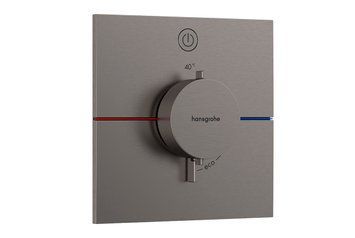 Термостат прихованого монтажу ShowerSelect Comfort E на 1 функцію, Brushed Black Chrome (15571340) 15571340 фото