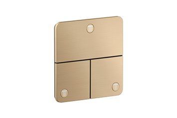 Перемикач AXOR ShowerSelect ID Softsquare на 3 функції, Brushed Bronze (36781140) 36781140 фото