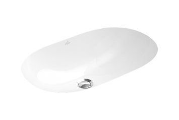 O.NOVO Умивальник для установки під стільницю овальний 60х35 см White Alpin CeramicPlus (416260R1) 416260R1 фото
