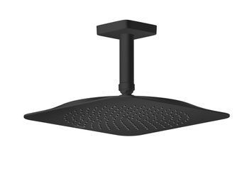 Верхній душ Axor Citterio C 270х270 1jet EcoSmart+ P зі стельовим кронштейном 100 мм, Matt Black (28793670) 28793670 фото