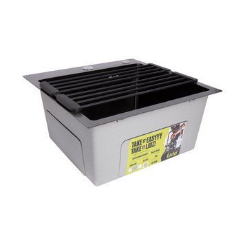 Сушарка на кухонну мийку з присоскою Lidz Acsis LA09 Black, кругла основа, для посуду 440х224 мм LDACSLA09BLM49777 SD00055901 фото