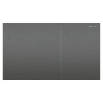Кнопка змиву SIGMA 70 square, подвійний змив, легкоочисна поверхня, матова , чорний хром 115.622.QD.1 фото