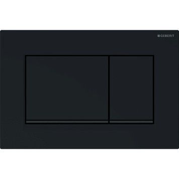 Кнопка змиву SIGMA 20 square (Ex30), подвійний змив, чорний/чорний матовий 115.883.DW.1 фото