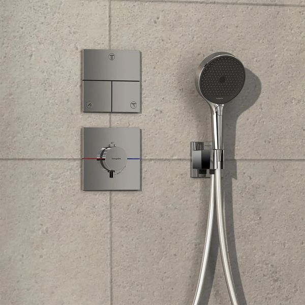 15573000 HG ShowerSelect Comfort E Перемикач режимів прихованого монтажу на 3 режими, хром 15573000 фото