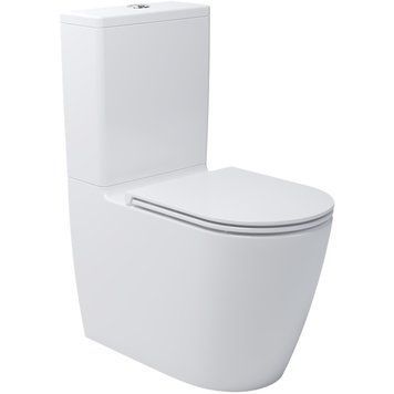 3010510 DO IT Унітаз-компакт безобідковий з кришкою soft-close, Vortex Flush, білий глянець 3010510 фото