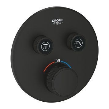 29507KF0 Grohtherm SmartControl Зовнішня частина термостату прихованого монтажу на 2 споживачі, чорний 29507KF0 фото