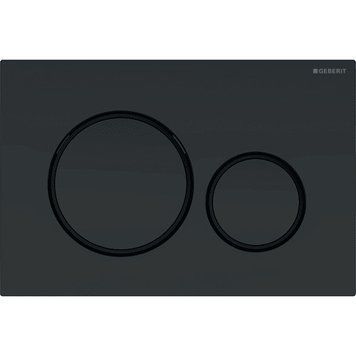 Кнопка змиву SIGMA 20 round,подвійний змив,пластик,легкоочисна поверхня,чорний матовий /чорний (115.882.16.1) 115.882.16.1 фото