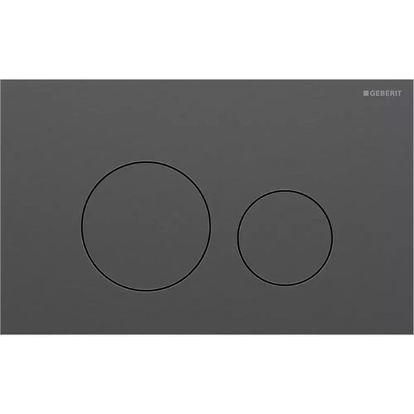 115.628.QD.1 Sigma40 round Клавіша змиву, подвійний змив, нержавіюча сталь, колір чорний хром матовий 115.628.QD.1 фото