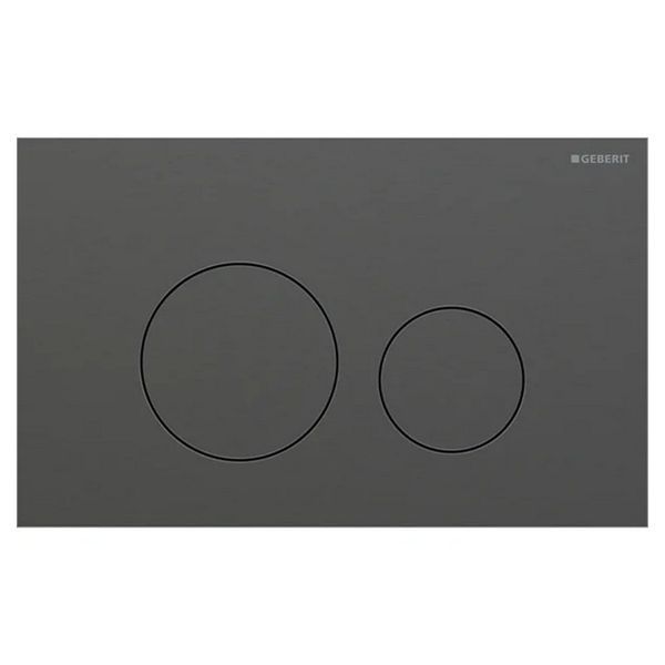 115.628.QD.1 Sigma40 round Клавіша змиву, подвійний змив, нержавіюча сталь, колір чорний хром матовий 115.628.QD.1 фото