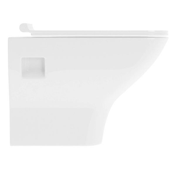 MORETTA унітаз підвісний 34,5*50,5*40см з сидінням Slim Soft Close DM2I002WH фото