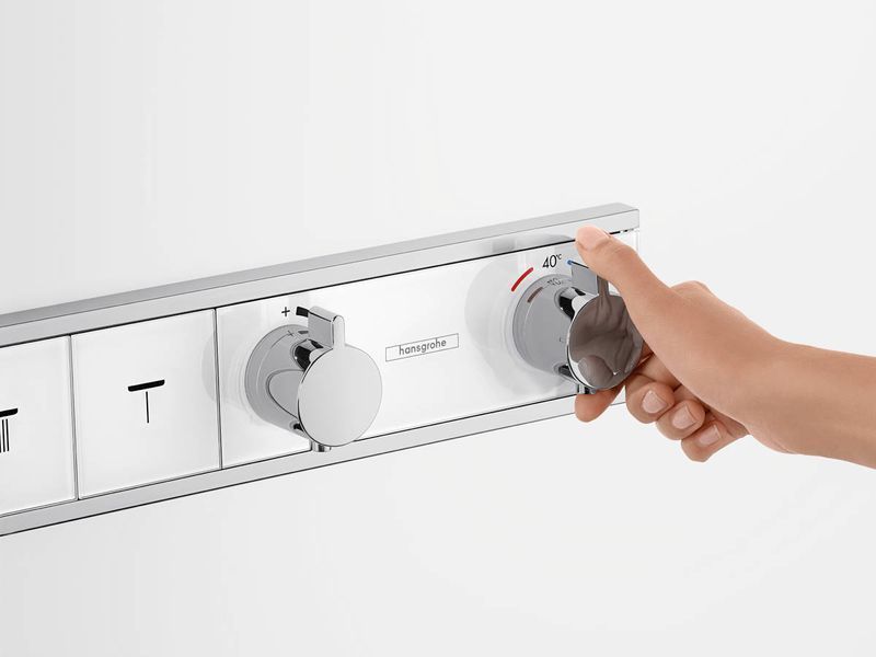 Термостат прихованого монтажу RainSelect на 4 клавіші, White/Chrome (15357400) 15357400 фото