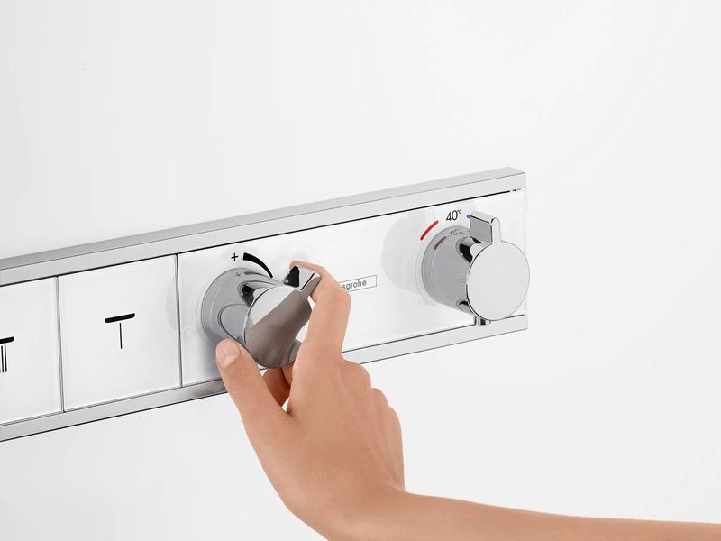 Термостат прихованого монтажу RainSelect на 4 клавіші, White/Chrome (15357400) 15357400 фото