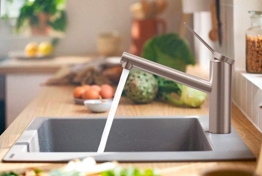 Змішувач Zesis M33 150 1jet кухонний, Stainless Steel Finish (74802800) 74802800 фото