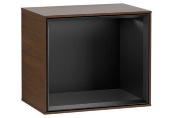 FINION Модуль 418x356x270 колір Walnut Veneer, поличка Black Matt + 3 LED підсвітки (G580PDGN) G580PDGN фото
