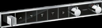 Термостат прихованого монтажу RainSelect на 5 клавіш Black/Chrome (15358600) 15358600 фото