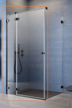 Душові двері Essenza Pro Black KDJ 110 ліві, RADAWAY 10097110-54-01L фото
