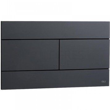 Кнопка змиву SLIM 3/6 soft-touch чорна (659055/659056) 659055/659056 фото