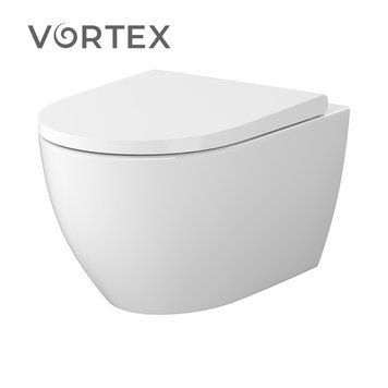 Унітаз підвісний із турбозмивом Zen Pro Vortex з кришкою Slim дюропласт SZCZ1003116324 Cersanit SZCZ1003116324 фото