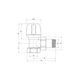 Кран радіаторний Icma 1/2" кутовий №803 SD00005588 &ndash; фото 2