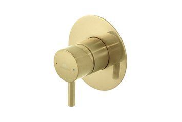 Зовн. частина змішувача прихованого монтажу RONDO ванна/душ, brushed brass (100374528) 100374528 фото