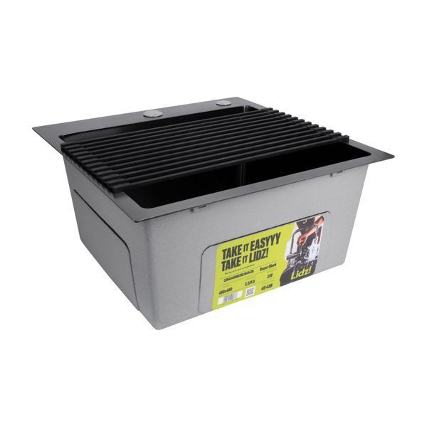 Сушарка на кухонну мийку Lidz Acsis LA04 Black, квадратна основа, для посуду 430х216 мм LDACSLA04BLM49762 SD00055886 фото