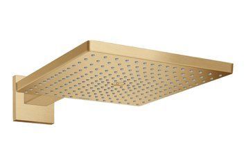 Верхній душ Raindance Select E 300 1jet Air з тримачем 390 мм, EcoSmart 9 l/min Brushed Bronze (26239140) 26239140 фото