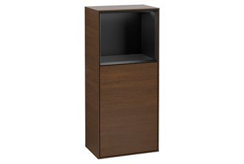 FINION Модуль правий 41,8x93,6x27 см Walnut Vener, поличка Black Matt + 3 LED (G510PDGN) G510PDGN фото