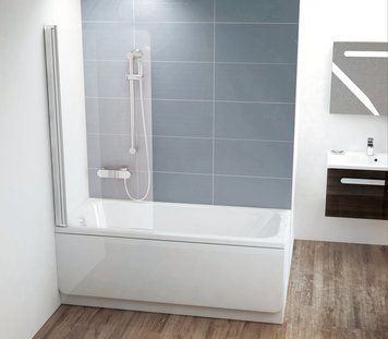 Шторка для ванни одноелементна CVS1-80 L Transparent, (7QL40C00Z1) RAVAK 7QL40C00Z1 фото