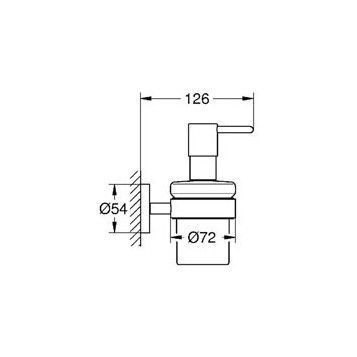 Дозатор для рідкого мила Essentials (40448001), Grohe 40448001 фото