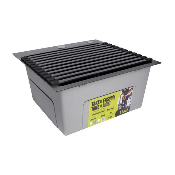 Сушарка на кухонну мийку Lidz Acsis LA14 Black, плоска основа, для посуду 430х300 мм LDACSLA14BLM49768 SD00055892 фото