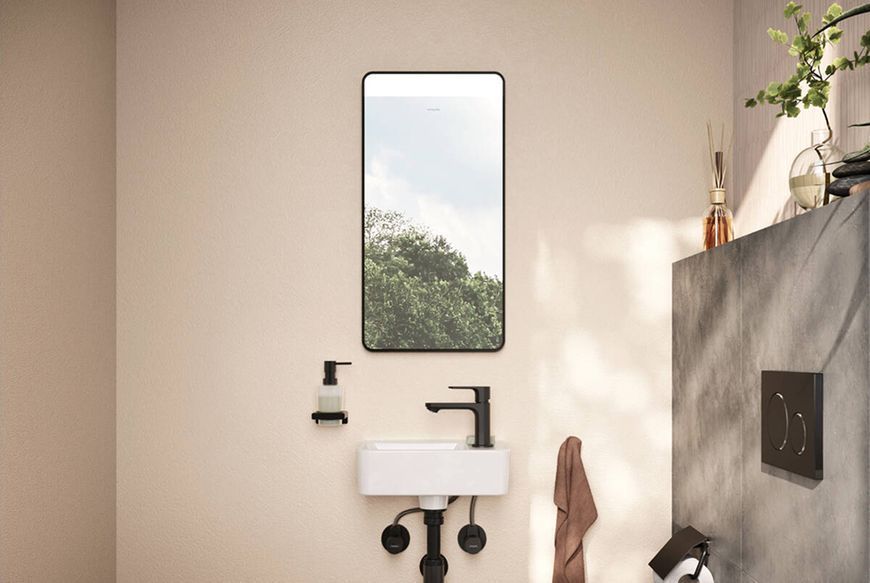 Дзеркало Xarita Lite Q з LED підсвічуванням 360/700 IR sensor Matt Black (54968670) 54968670 фото