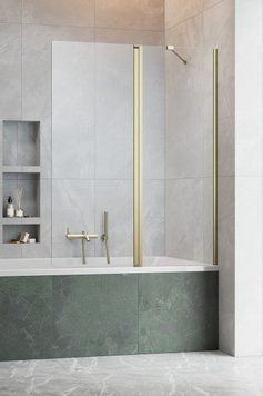 Шторка для ванни Nes Brushed Gold PND II 100 R RADAWAY 10009100-99-01R фото