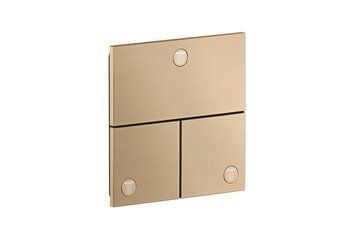 Перемикач AXOR ShowerSelect ID Square на 3 функції, Brushed Bronze (36780140) 36780140 фото