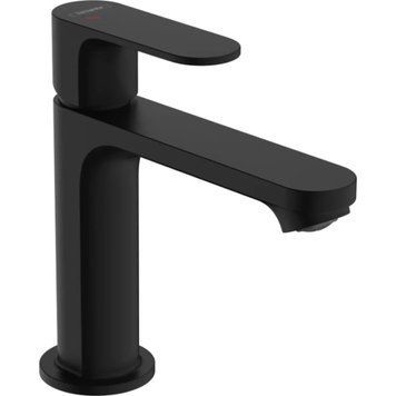 Змішувач Rebris S 110 Coolstart EcoSmart+ для умивальника з донним клапаном pop-up, Matt Black (72588670) 72588670 фото
