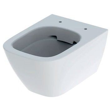 Чаша підвіс.унітазу SMYLE SQUARE Rimfree,прямокут, скорочений виліт, зак.форма, б/сидіння 500.379.01.1 фото
