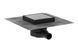 Душовий трап точковий "RainDrain Point" 150x150х27 мм d40, Brushed Stainless Steel (56249800) 56249800 &ndash; фото 1