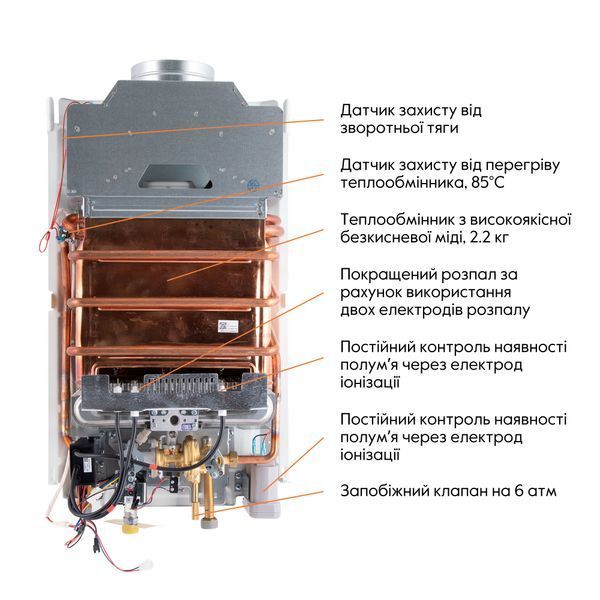 Колонка газова димохідна Thermo Alliance JSD20-10QB 10 л EURO SD00024548 фото