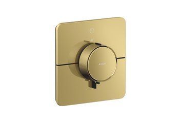 Термостат прихованого монтажу AXOR ShowerSelect ID Softsquare на 1 функцію, Polished Gold Optic (36758990) 36758990 фото