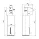 Дозатор для рідкого мила Qtap Liberty QTLIBBLM11522 Black SD00040038 &ndash; фото 1