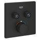 Верхня частина термостату GROHTHERM SMARTCONTROL душ, д/35600, 2 виходи, фонтомний чорний 102166KF00 &ndash; фото 2